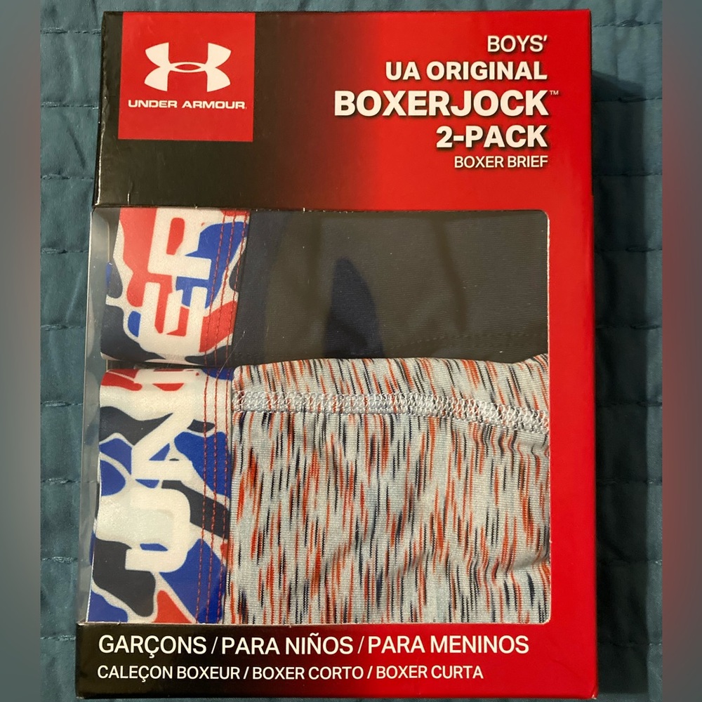 New in Box boys Under Armour BoxerJock boxer briefs 2 pack XL